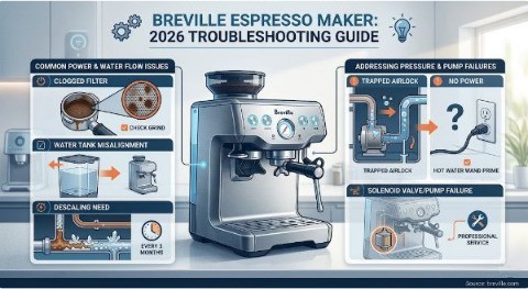 breville espresso maker not working