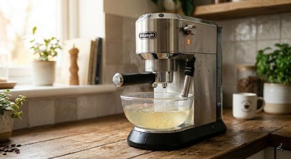 delonghi espresso machine how to descale
