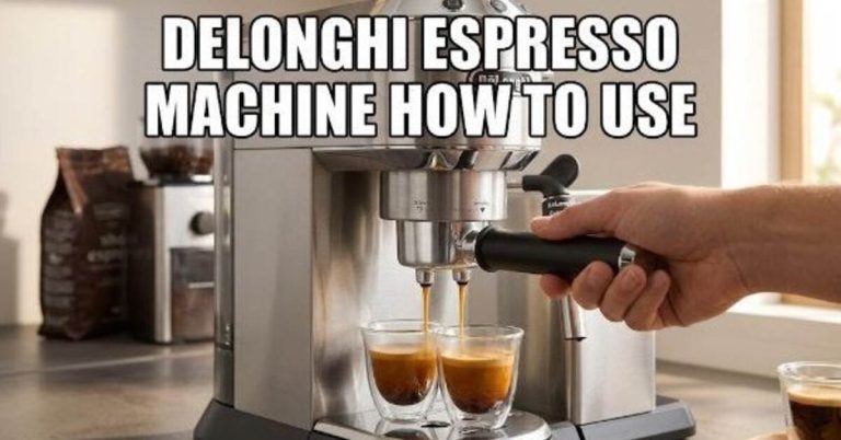 delonghi espresso machine how to use