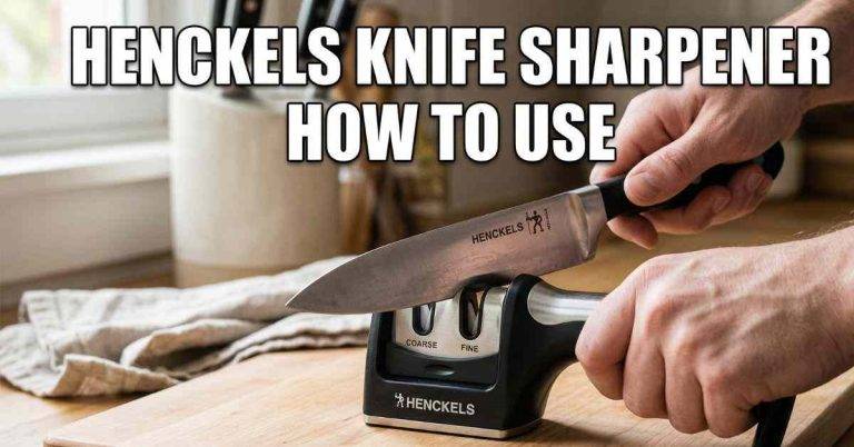 henckels knife sharpener how to use