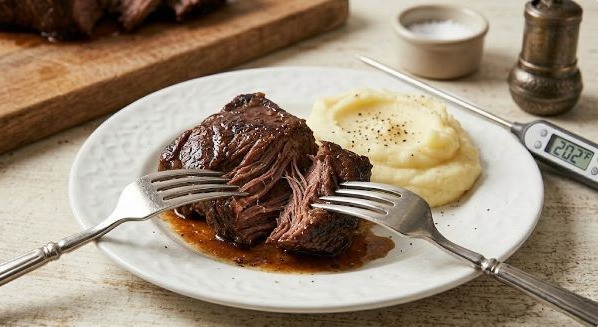 how long to cook beef tips in crock pot​