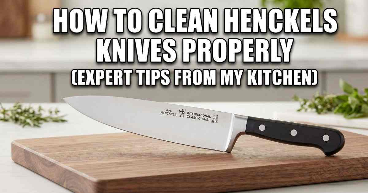 how to clean henckels knives