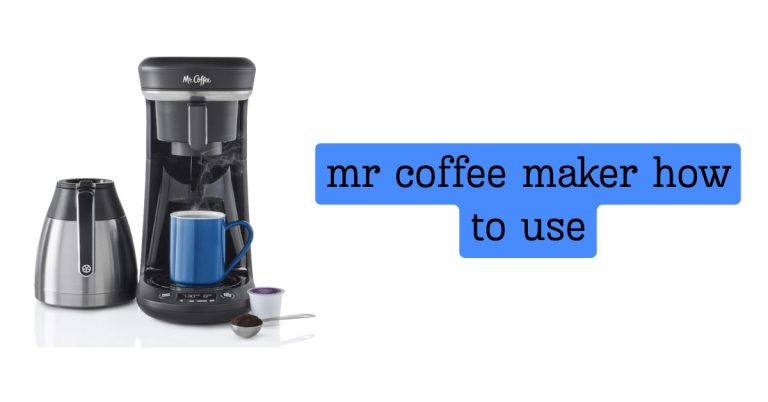 mr coffee maker how to use