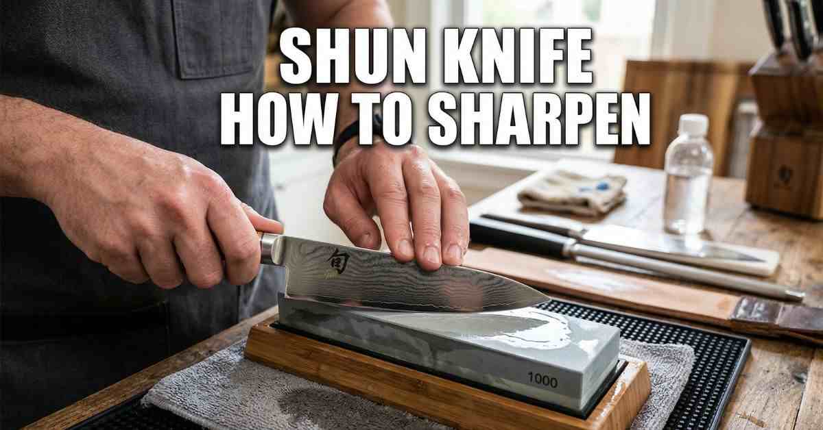 shun knife how to sharpen