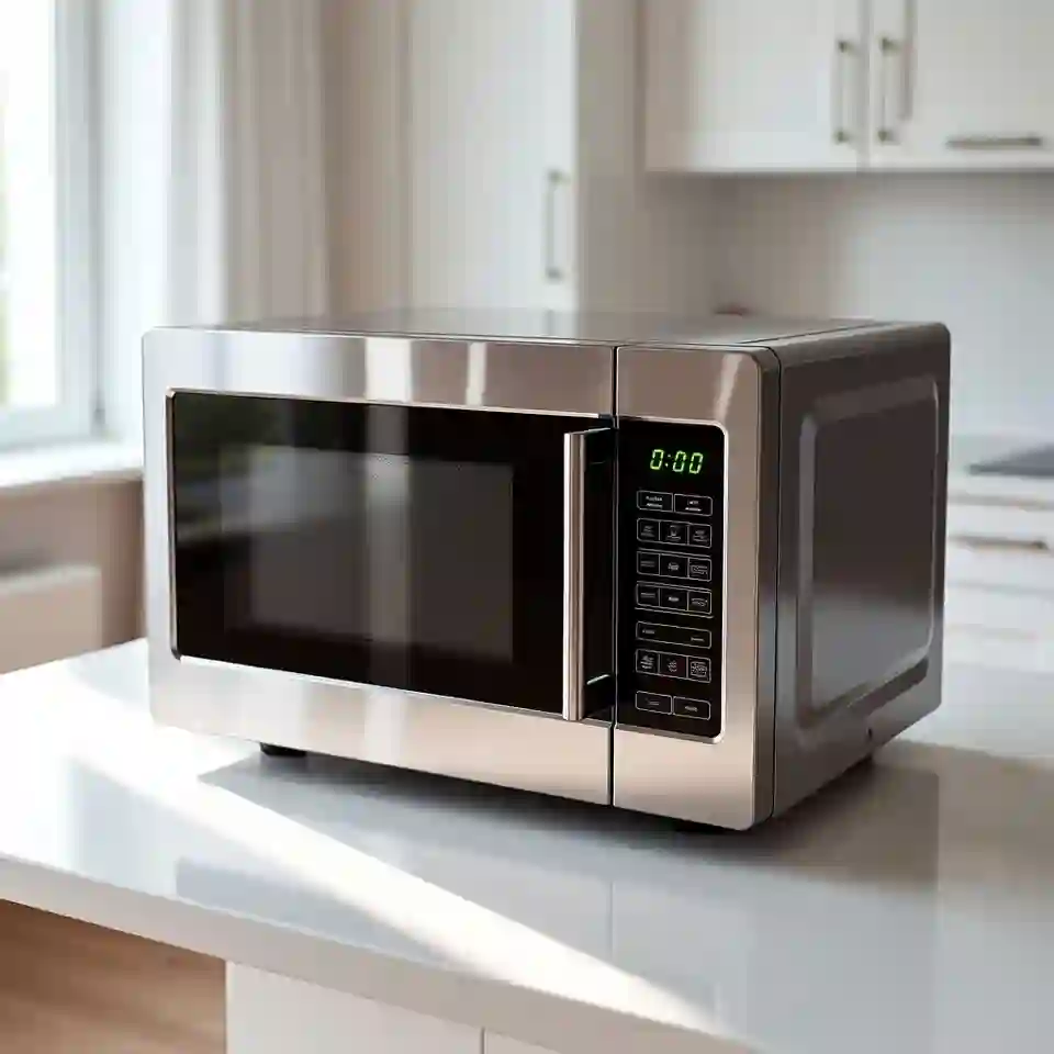 Modern countertop microwave oven for fast everyday cooking and reheating