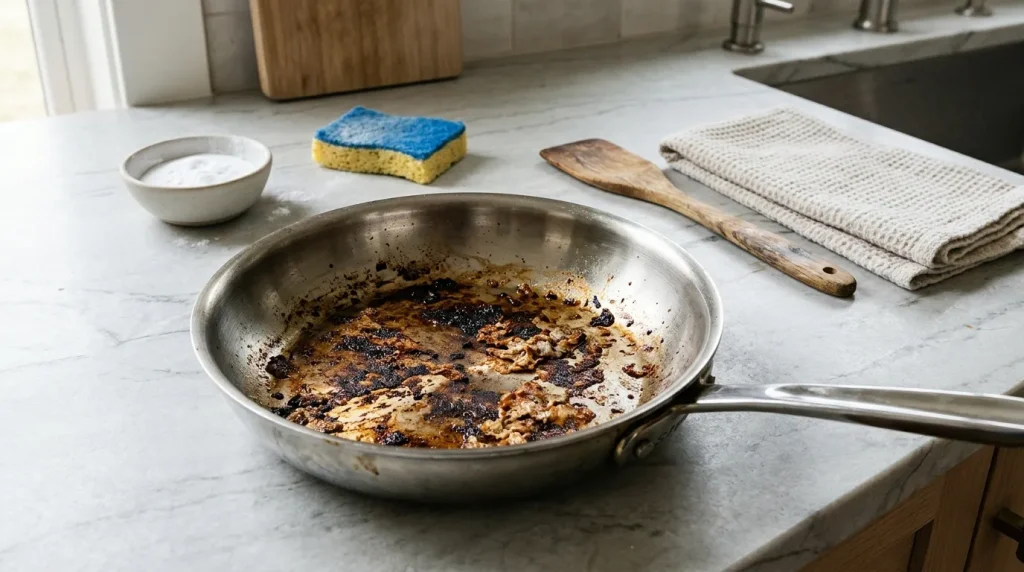 How To Clean Burnt Stainless Steel Pan